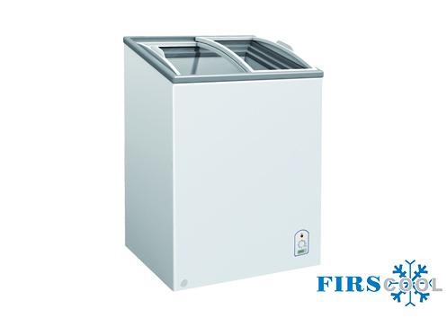 Tủ đông nắp kính cong xiên Firscool G-F148 OCG