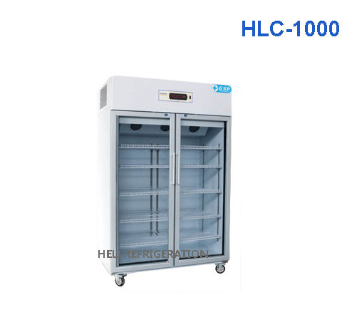 Tủ mát 2 cánh kính Heli HLC-1000