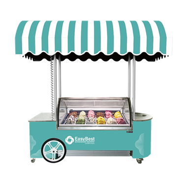 Xe đẩy di động bán kem Easybest Ice Cart Sunny 12 