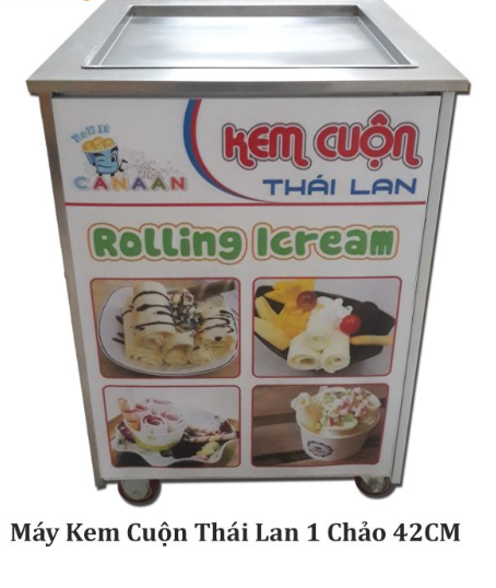 Máy kem cuộn Thái Lan chảo 42cm