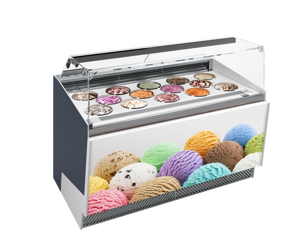 Tủ trưng bày kem Pozzetti Gelato Prosky Pro-10