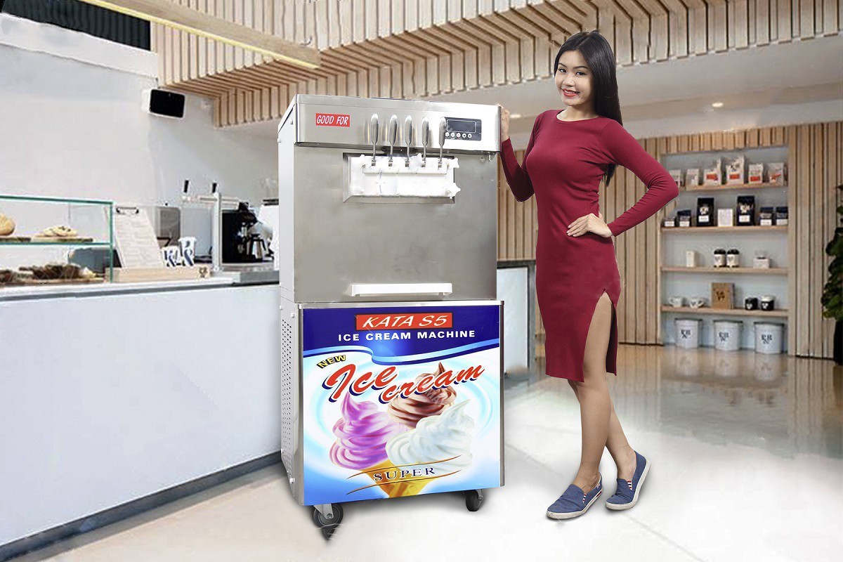 Máy Làm Kem Kata S5 (5 vòi lấy kem)