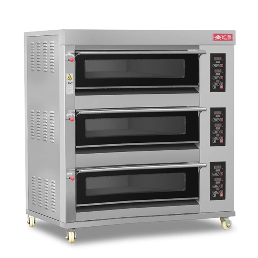 Lò nướng 3 tầng 6 khay dùng điện điều khiển điện tử Hongling XYF-3KA-NM