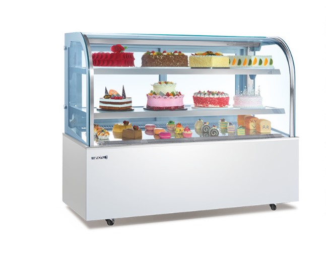 Tủ trưng bày bánh kính cong Meichu GC-12