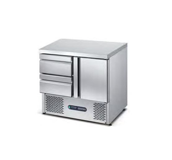 Bàn Salad 1 Cửa 2 Ngăn Kéo Coolmes S901D2