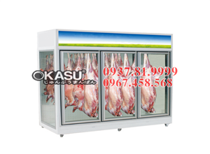  Tủ mát trưng bày thịt tươi OKASU - 09FE-2C
