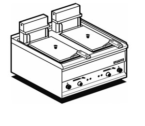 Bếp chiên nhúng đôi dùng điện Lotus FQ-2EM