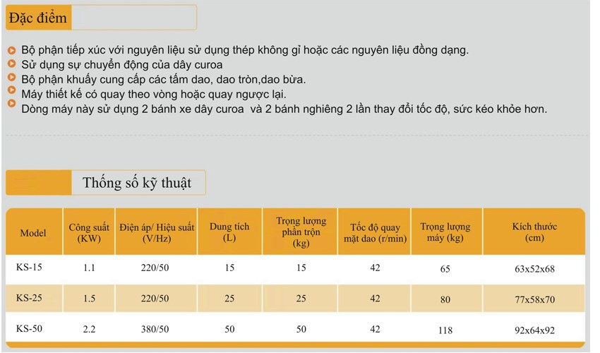 Máy trộn bột nằm ngang KS-S-15 hinh 1