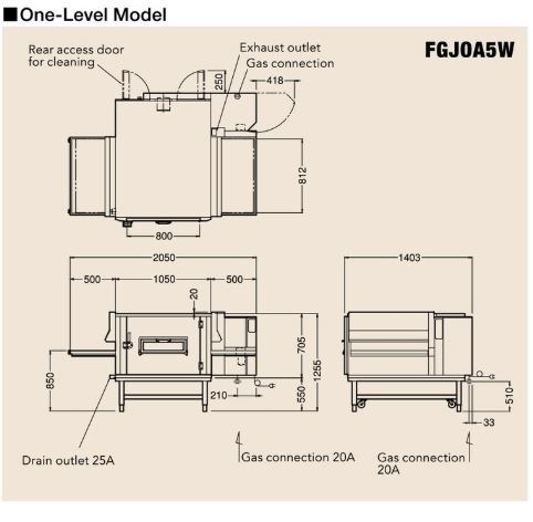 lo nuong chay gas fujimark fgjoa5w hinh 0