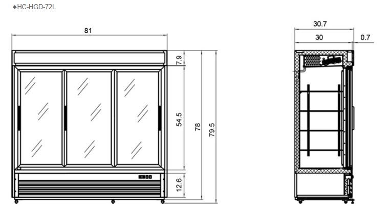 tu mat 3 canh kinh cua truot firscool hc-hgd-72l hinh 1