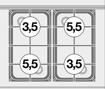 bep au 4 dau dot dung gas va lo nuong gas (cua thep khong gi) lotus cf4-68g hinh 0