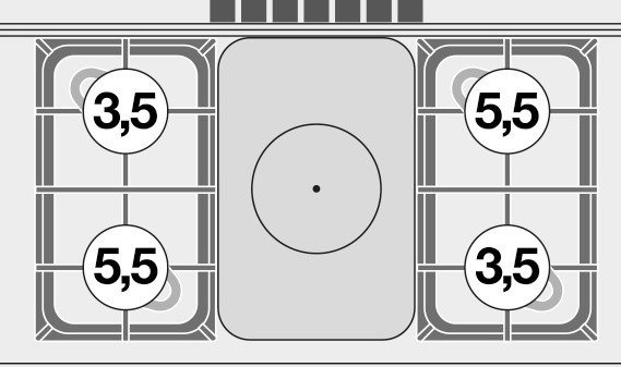 bep au 4 hong dung gas va lo nuong dien (cua kinh) lotus tpfm4-610gem hinh 0