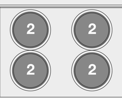 bep au 4 dau dot kem lo nuong dien (cua kinh) lotus cf4-8et hinh 1