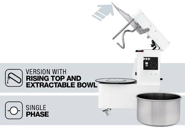 máy trộn bột xoắn ốc prismafood imr 50 hình 3 may tron bot xoan oc prismafood imr 50 hinh 3