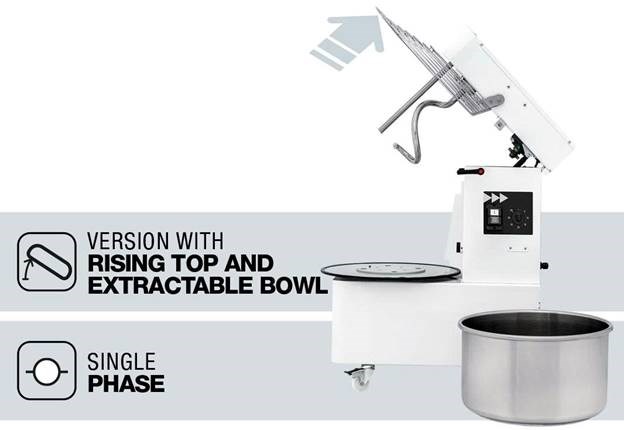 máy trộn bột xoắn ốc prismafood imr 40 hình 4 may tron bot xoan oc prismafood imr 40 hinh 4